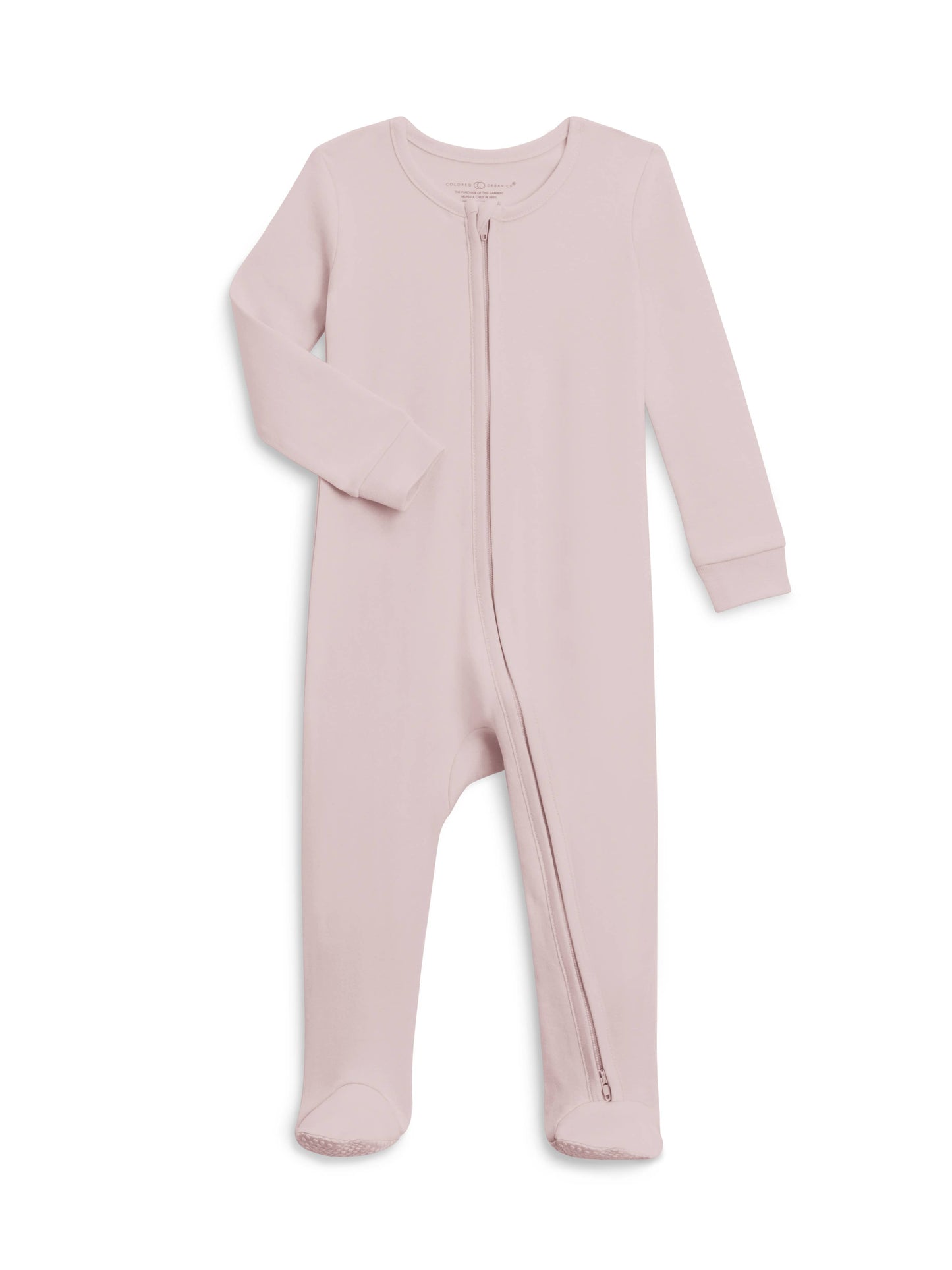 Organic Baby Peyton Zipper Sleeper - Wisteria: NB