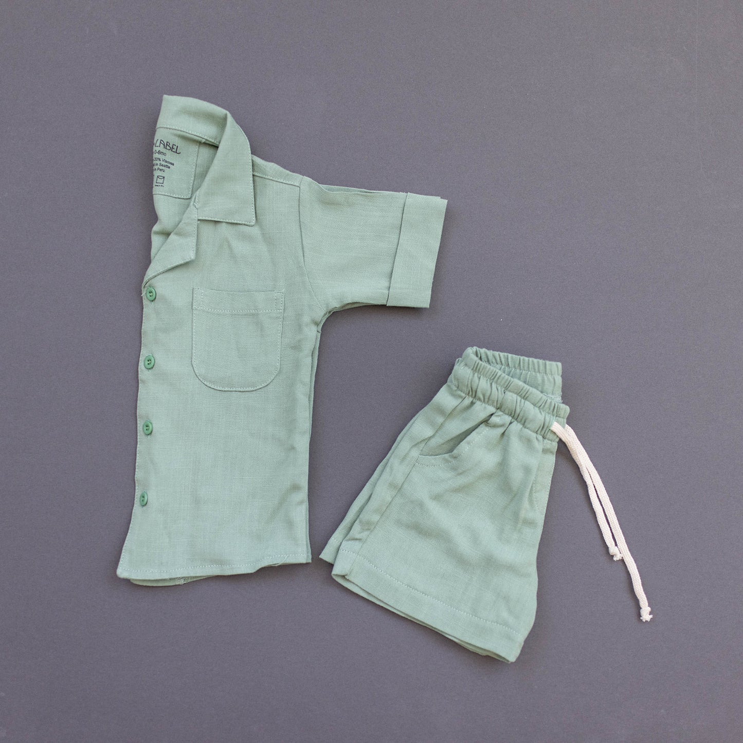 Cotton Linen Set in Mint